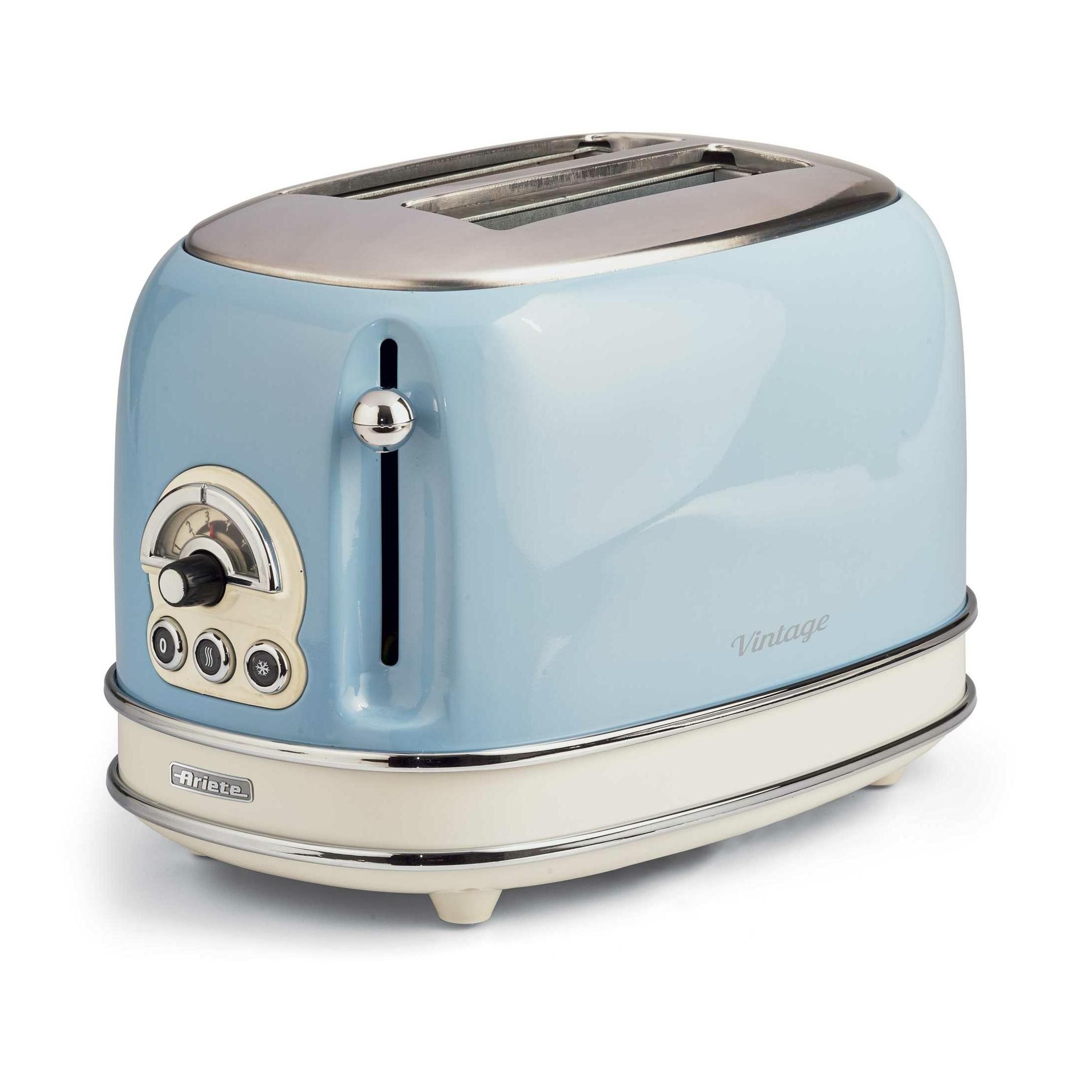 Ariete 155/15 tostador vintage azul 2 ranuras