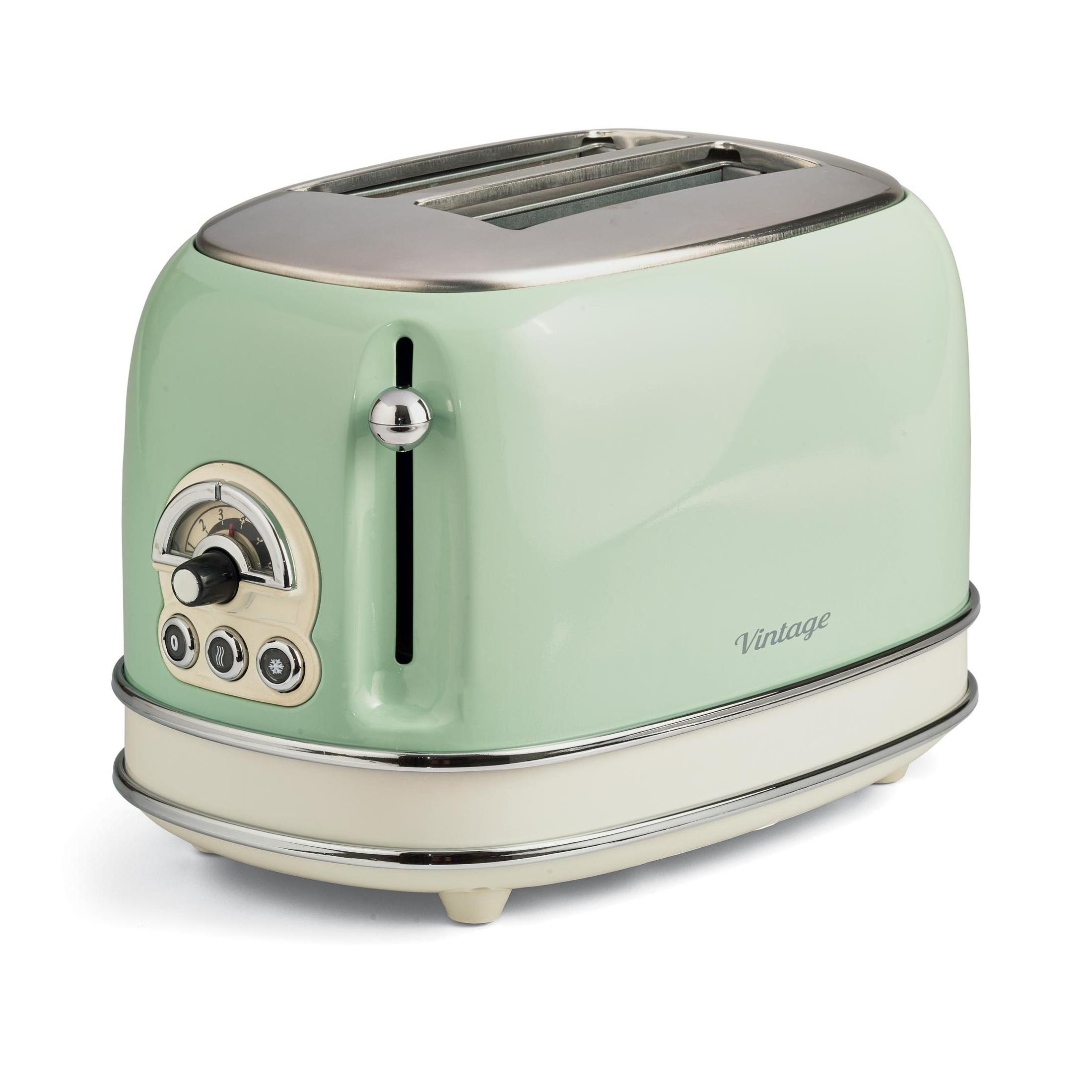 Ariete AR155/14 tostador 2 ranuras vintage verde 810w