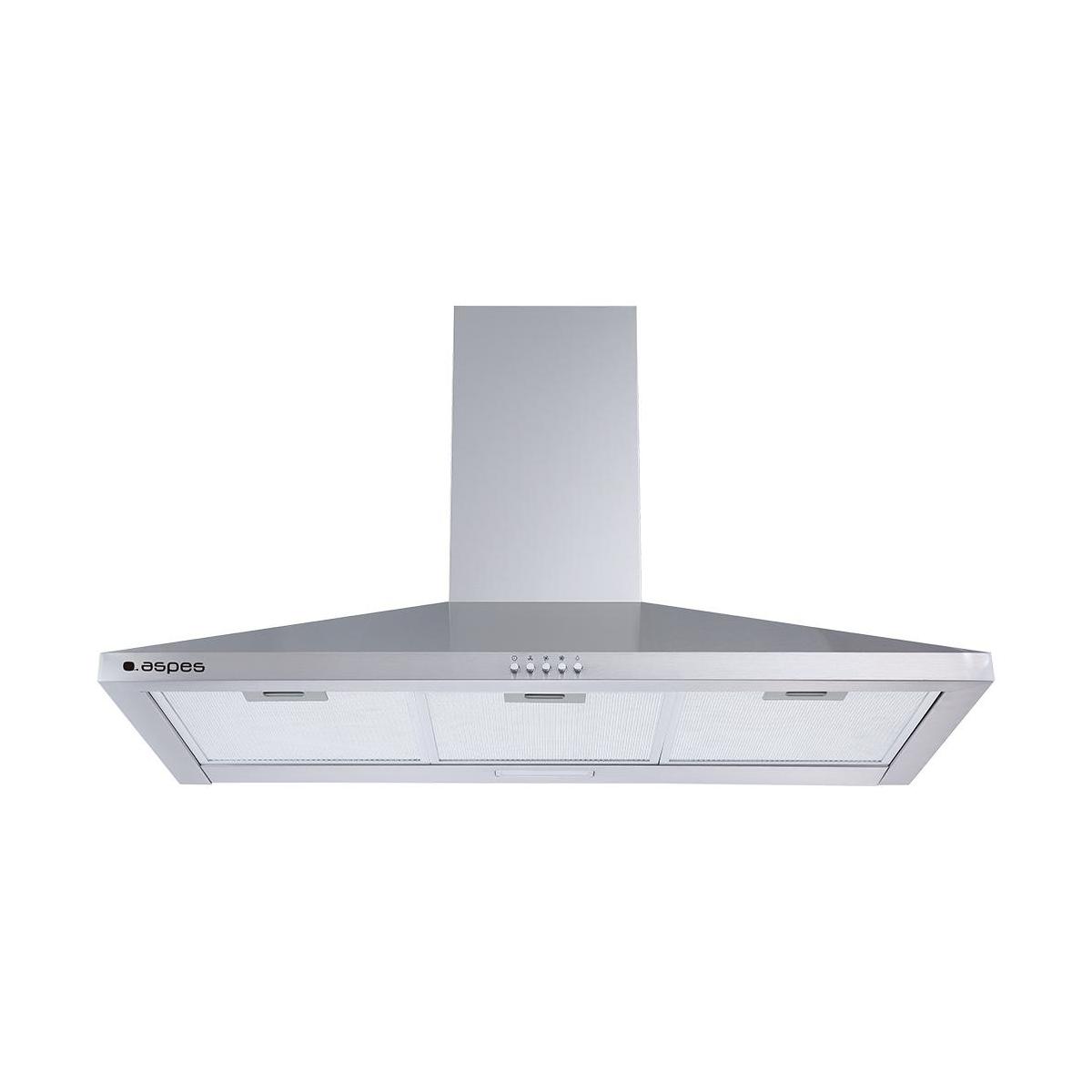 CAMPANA PIRAMIDAL ASPES ACPP900A1IX 90CM