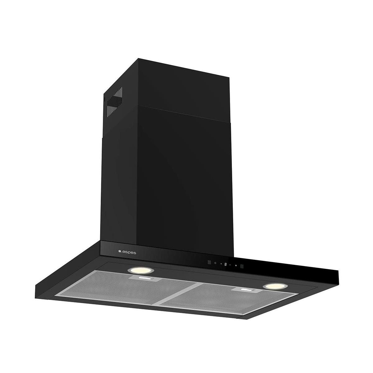 CAMPANA TIPO T ASPES ACPT601AN 60CM NEGR