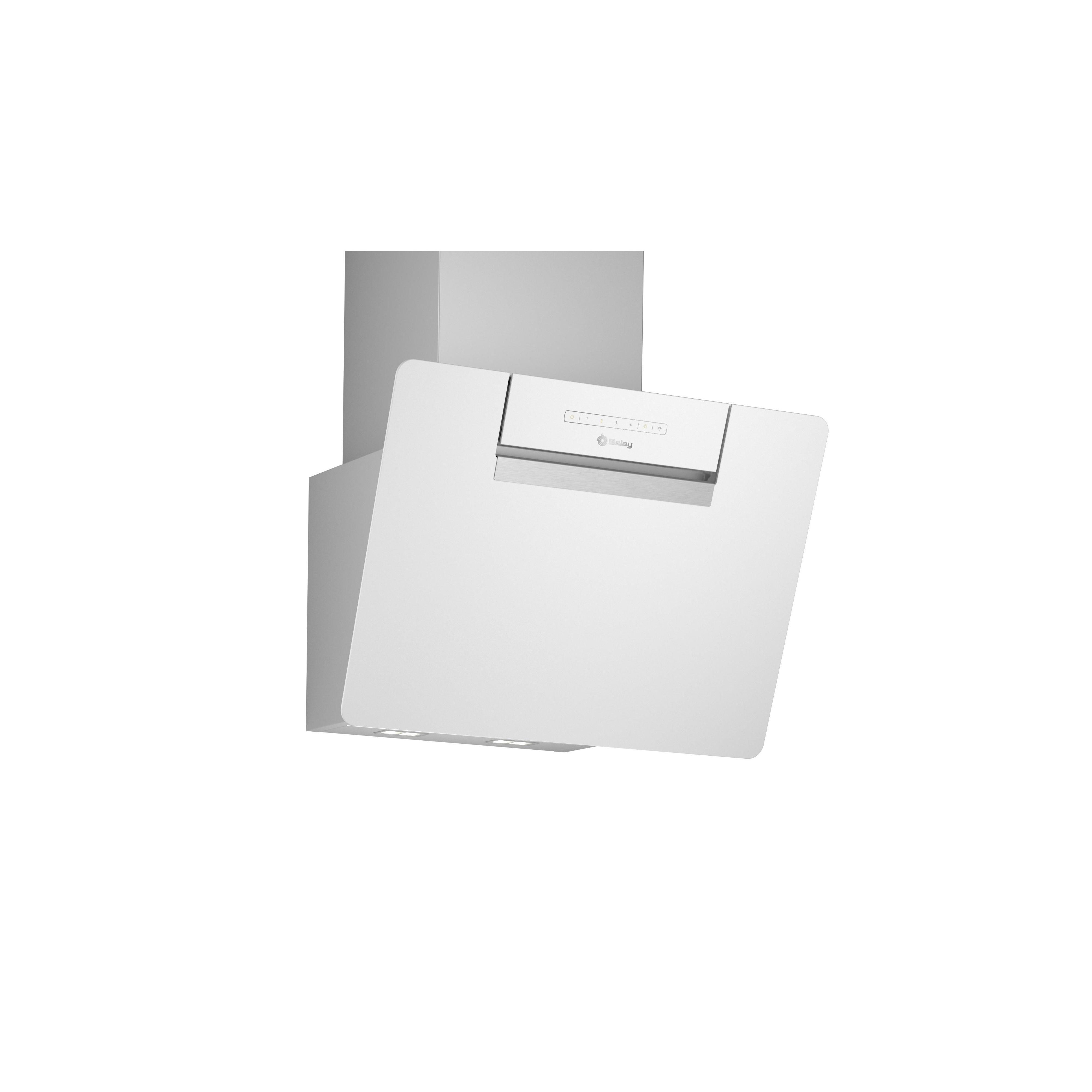 Balay 3BC567GBH campana decorativa de pared inclinada 60cm clase a+ cristal blanco