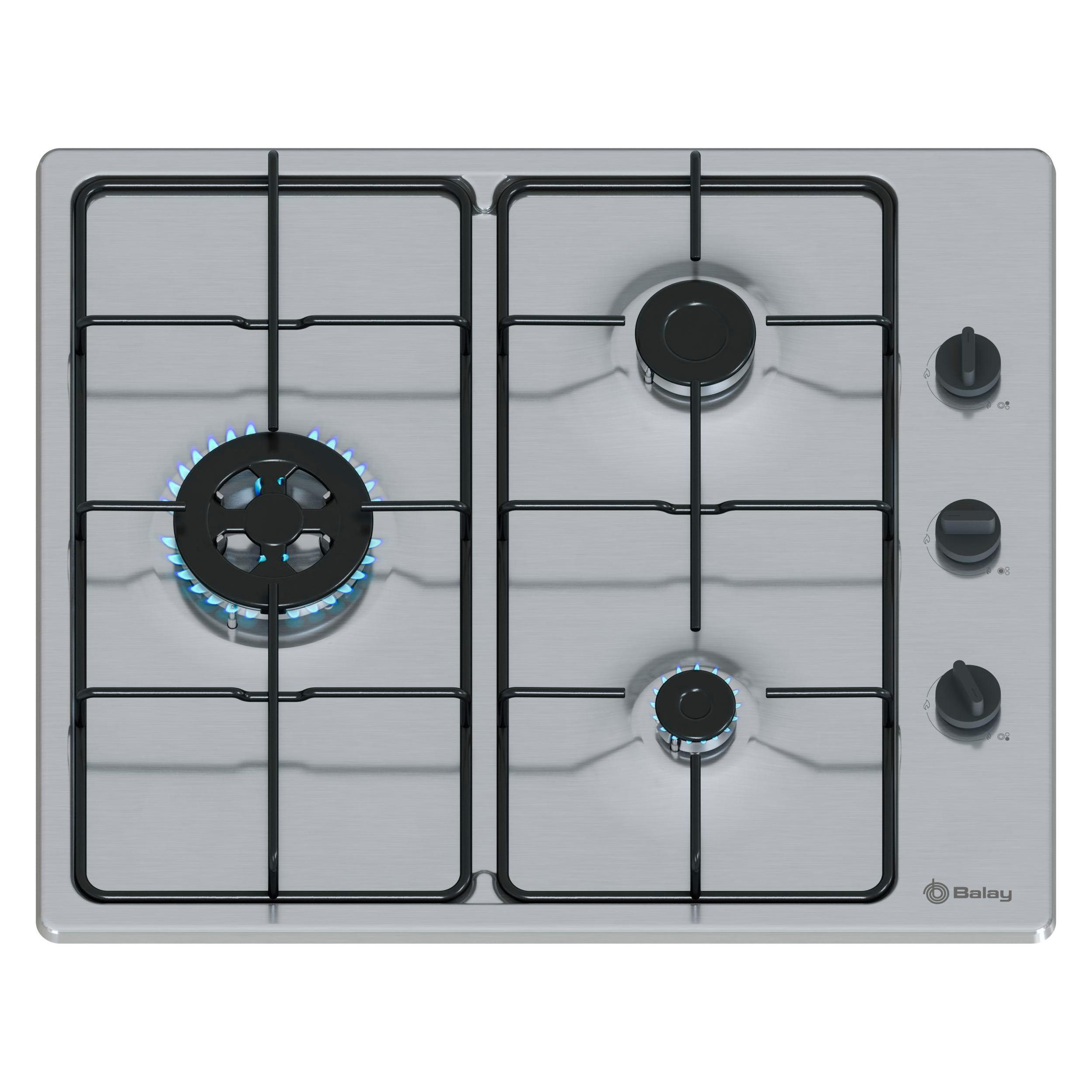 U-ENCIMERA GAS BALAY  3ETX463BB60CM 3 QU