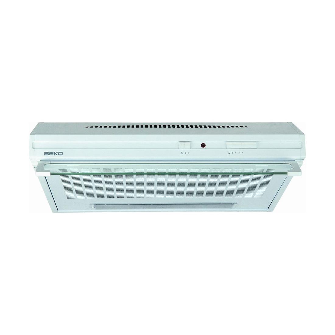 Beko CFB 6432 W campana estÃ¡ndar blanca 60cm / d / extracciÃ³n mÃ¡x. 295m3h / 69dba / 1 filtro gras