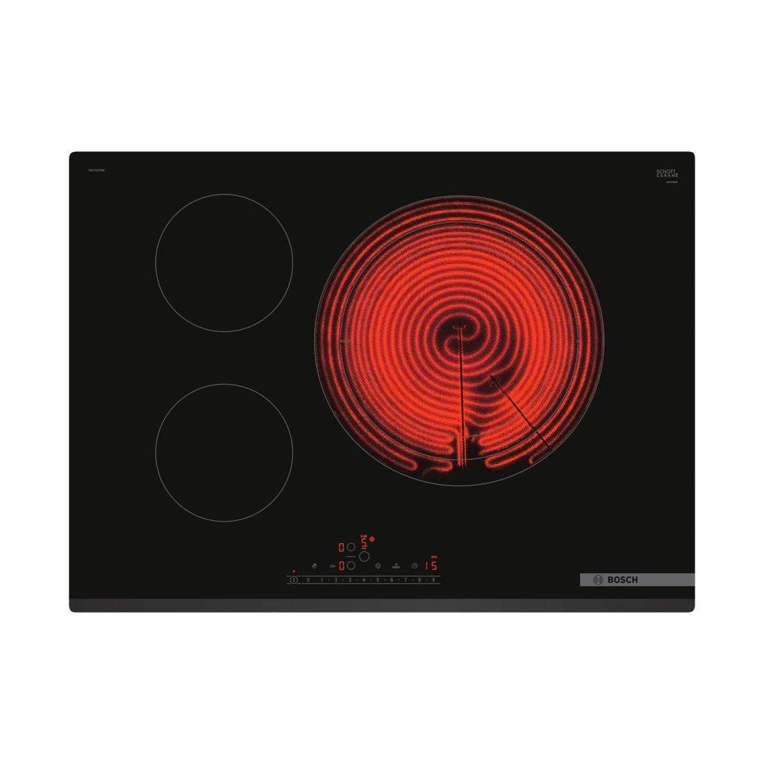 PKD731FP8E Placa vitrocerÃ¡mica 70cm sin perfiles negro serie 6