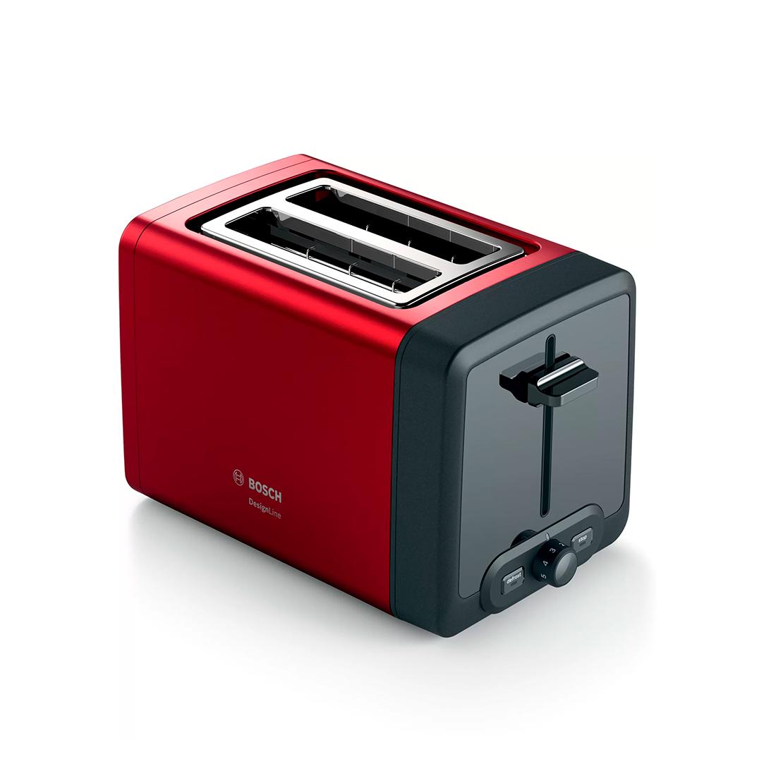 Bosch TAT4P424 tostador designline / 970w/ rojo tostadoras