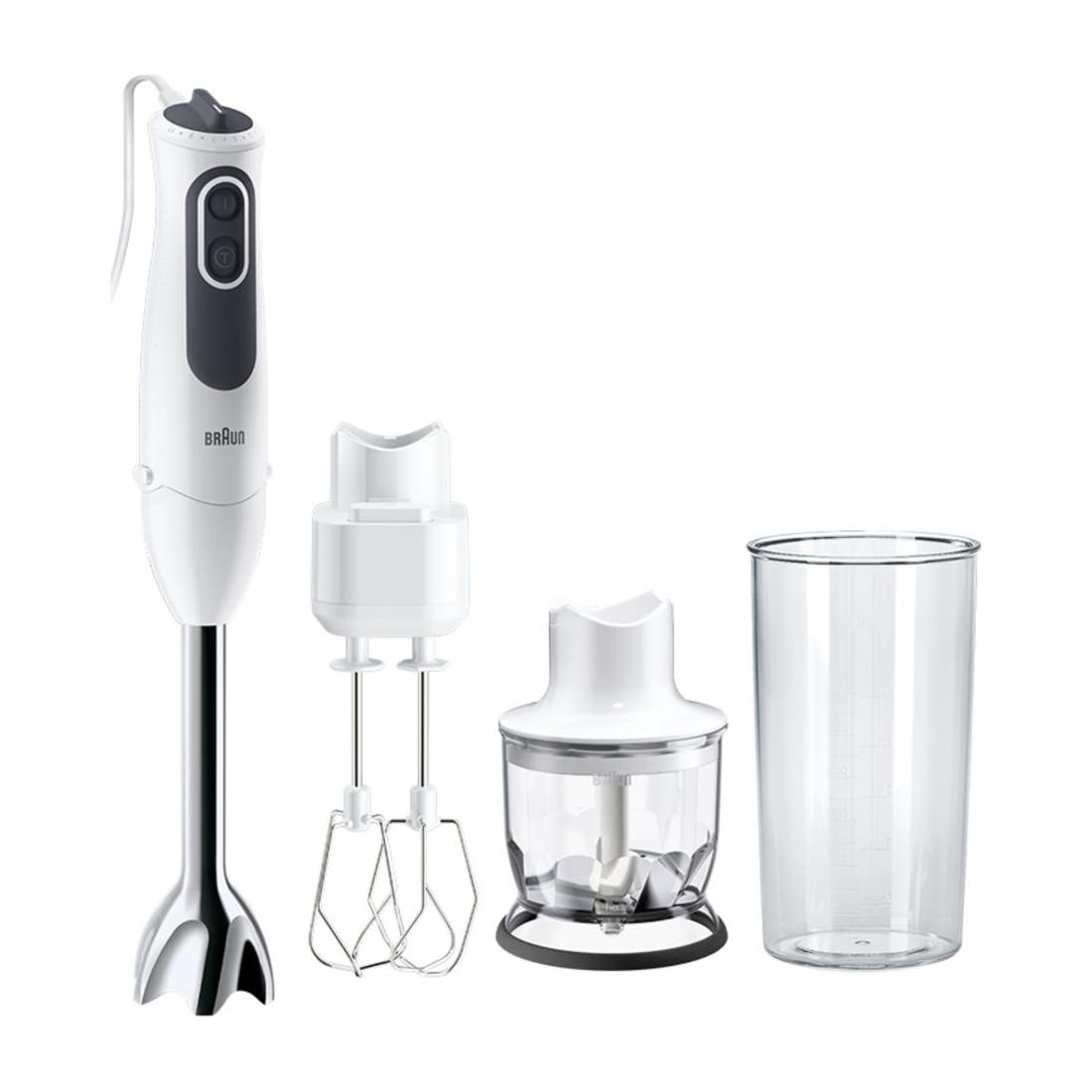 Braun MQ3125B batidora de mano multi quick 3v blanco/gris