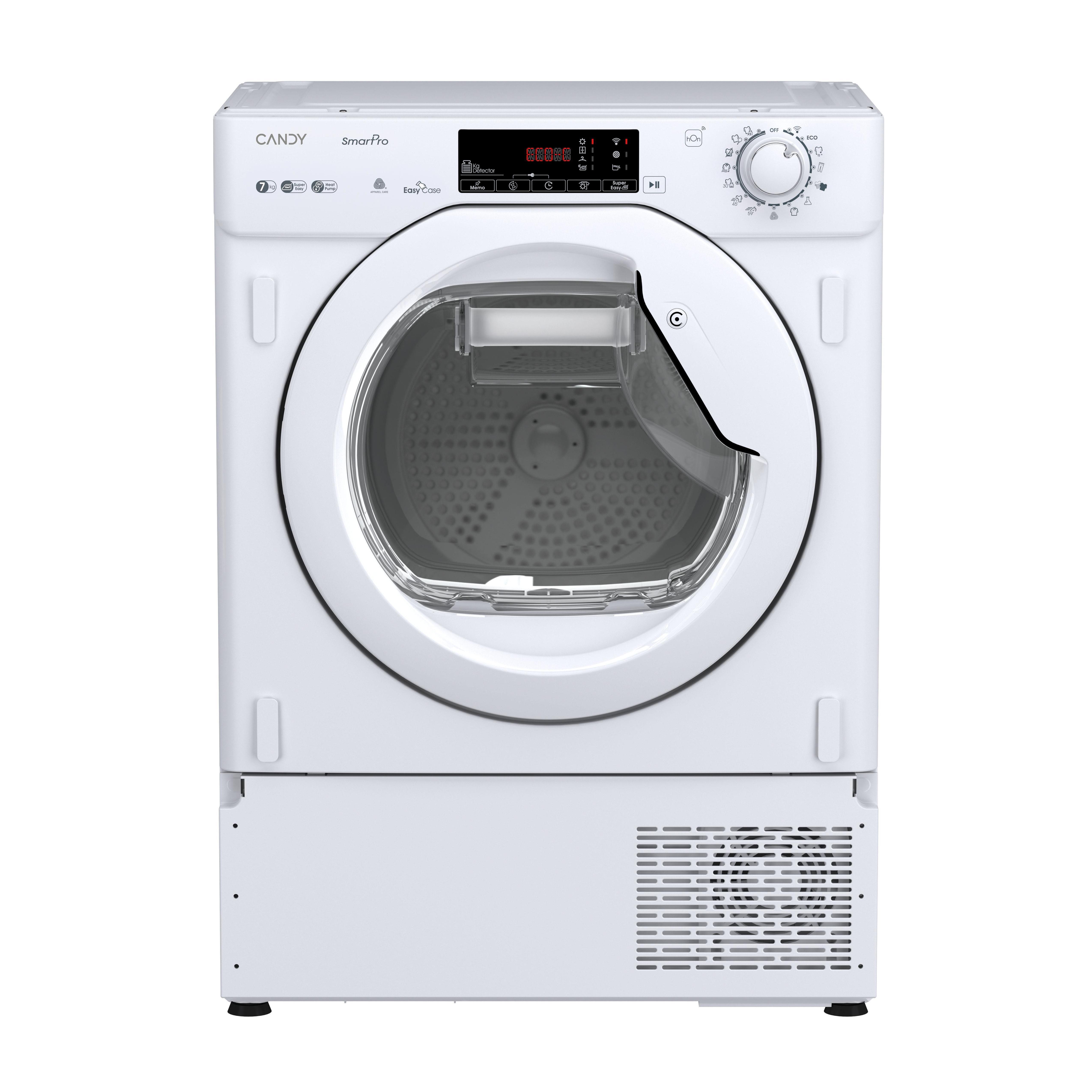 Candy 01187190 bctd h7a2te-s secadora integrable de bomba de calor 7 kg wifi clase f