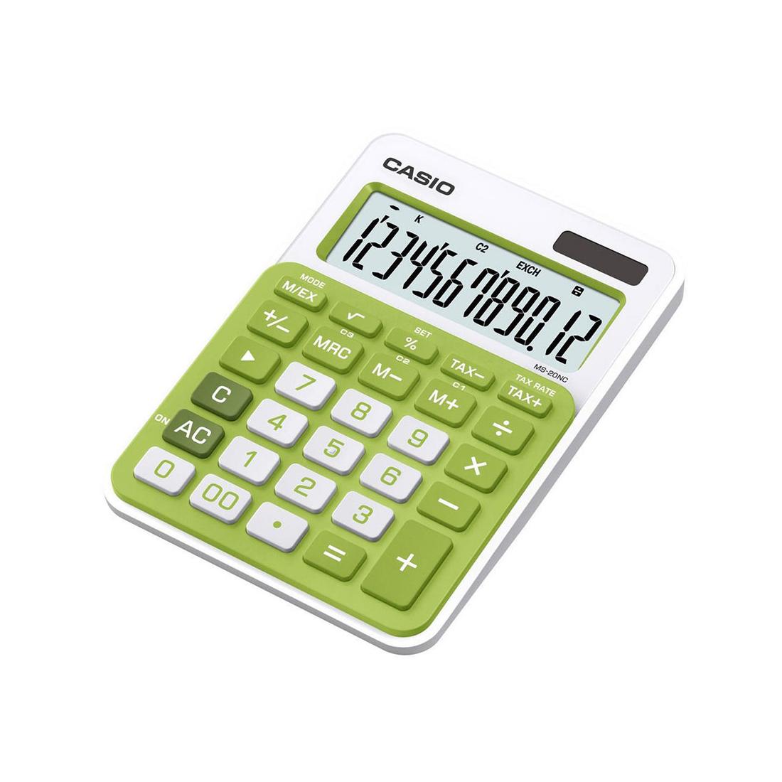 CALCULADORA SOBREMESA CASIO MS-20NC VERD