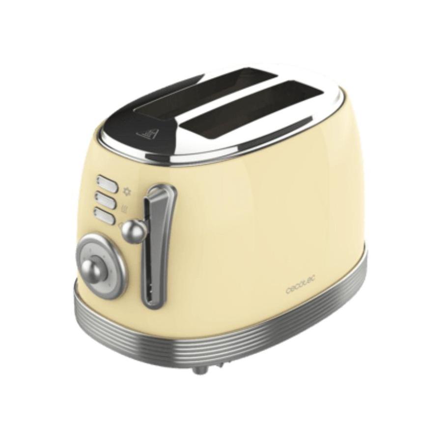 TOSTADOR VERTICAL CECOTEC TOAST AND TASTE 800 VINTAGE LIGHT YELLOW
