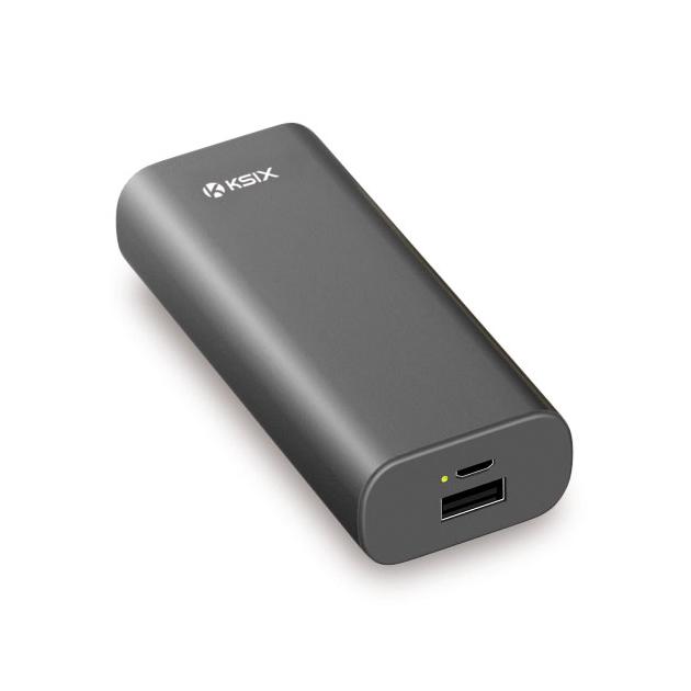POWER BANK 4000 MAH NEGRO METÁLICO + CAB