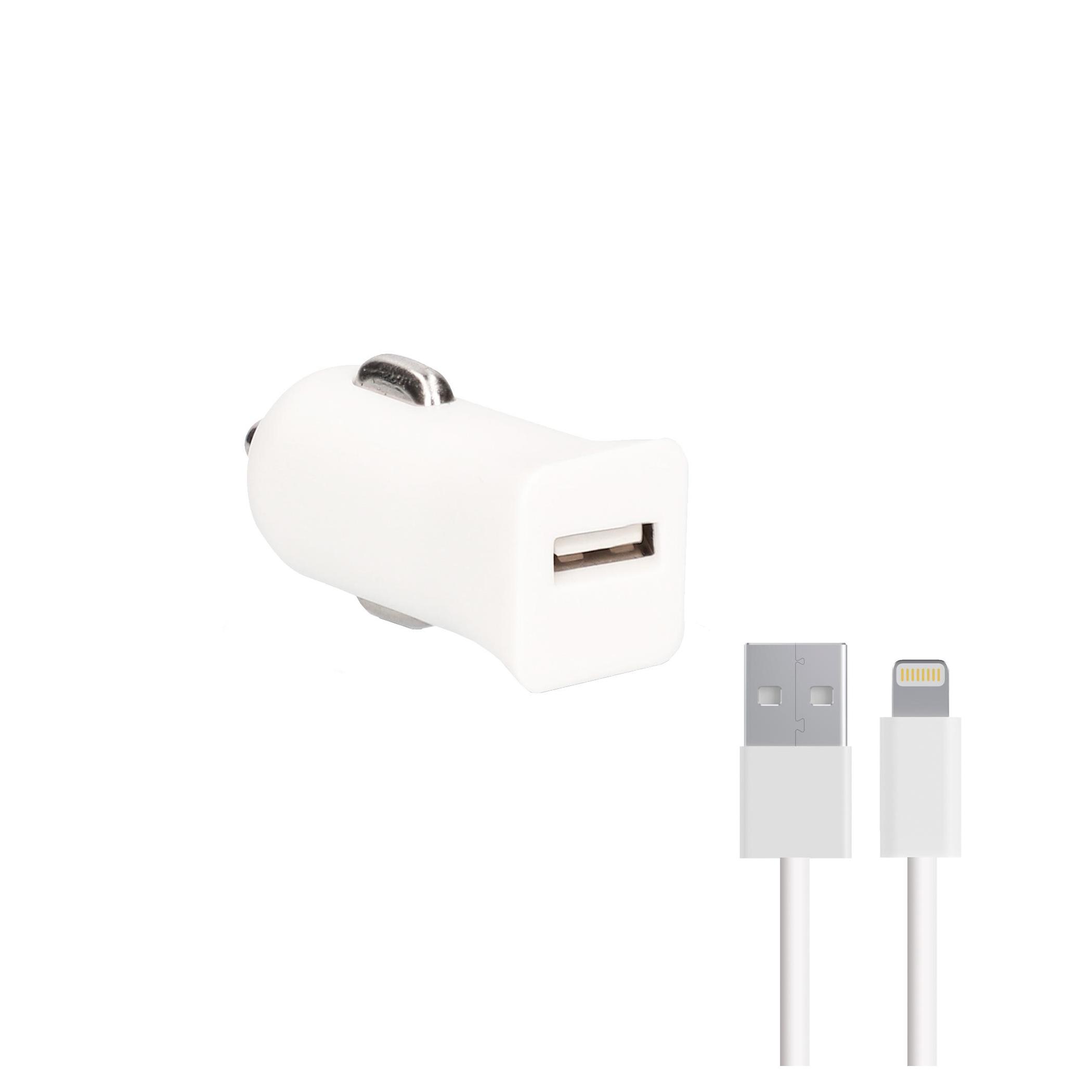 CARGADOR MECHERO 2.1A + CABLE LIGHTNING