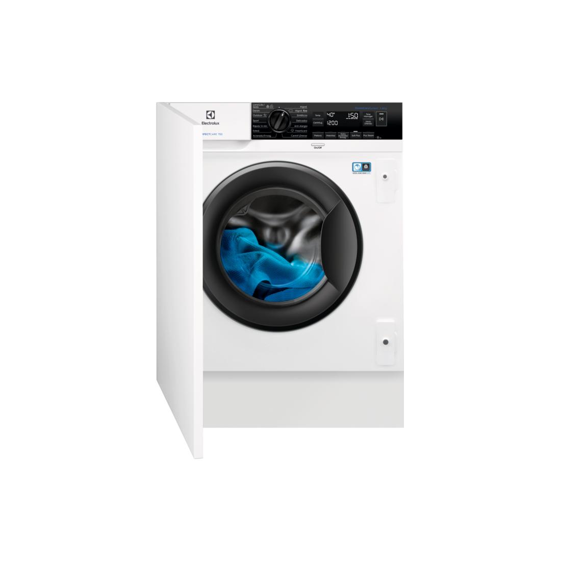 Lavadora Integrable SteamCare SensiCare de 8 kg a 1.400 rpm, con motor Inverter con 10 aÃ±os de gara