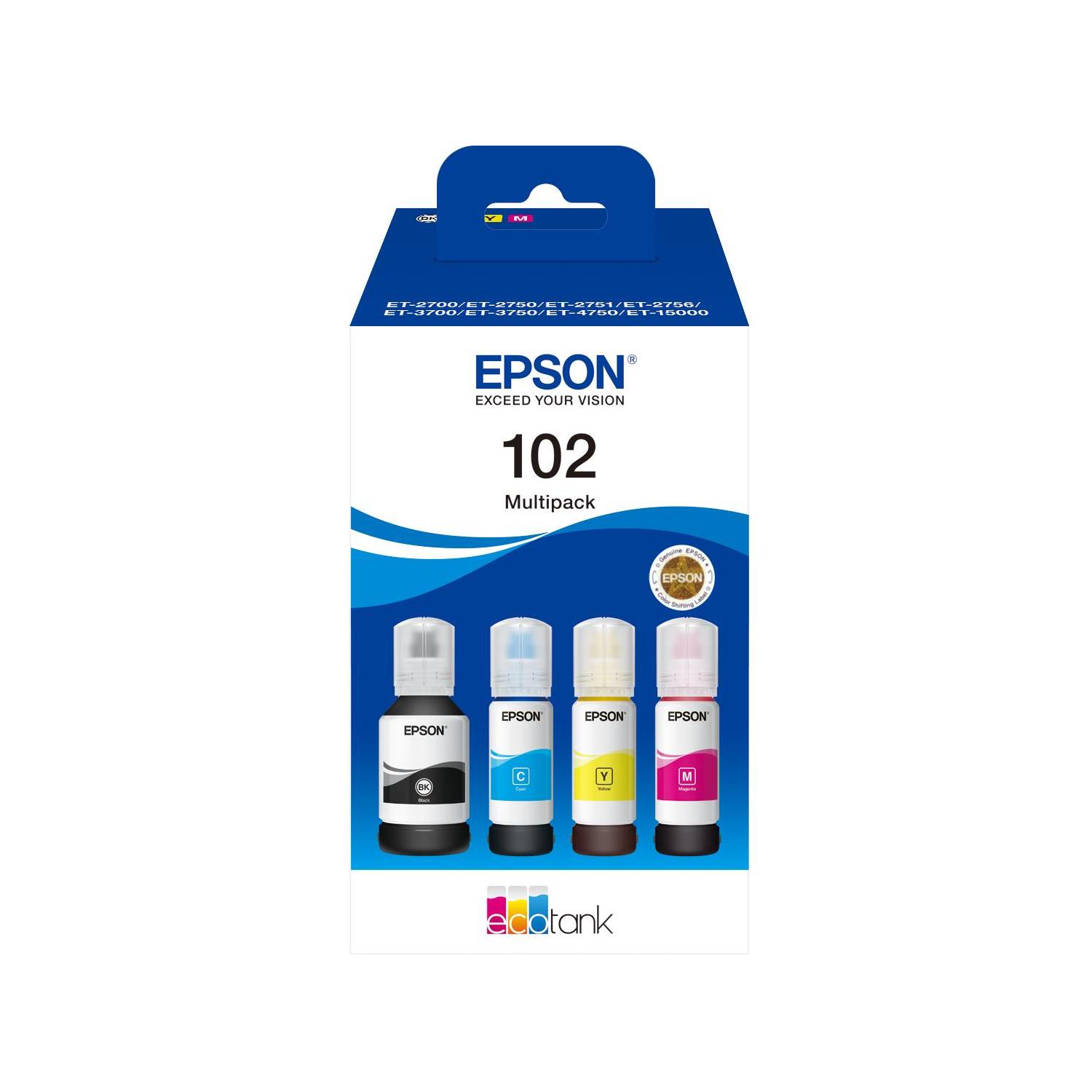 TINTA EPSON 102 ECOTANK MULTIPACK 4 COLO