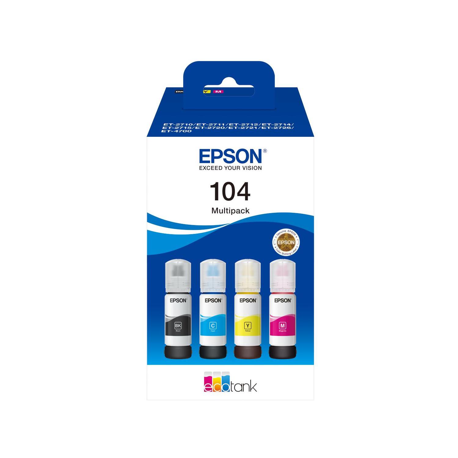 TINTA EPSON 104 ECOTANK MULTIPACK 4 COLO