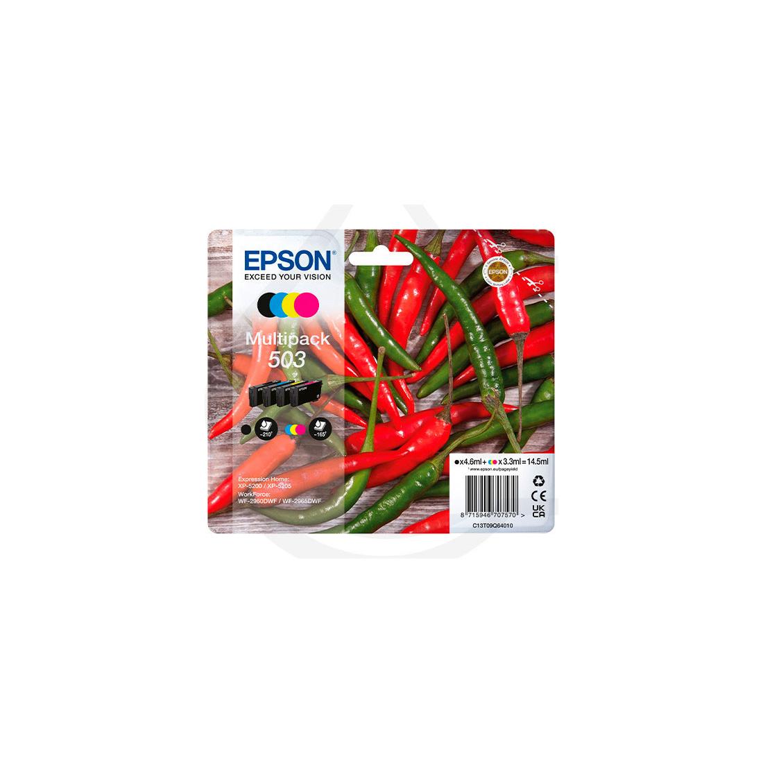 MULTIPACK 4 COLORES TINTA EPSON 503 CHIL