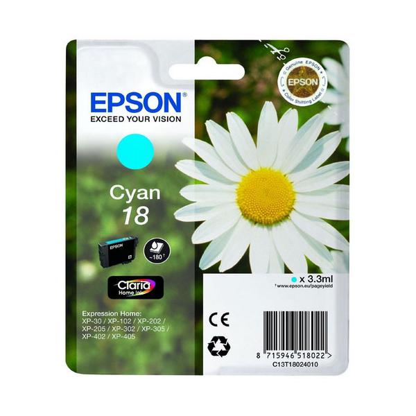 TINTA CIAN EPSON 18 CLARIA HOME
