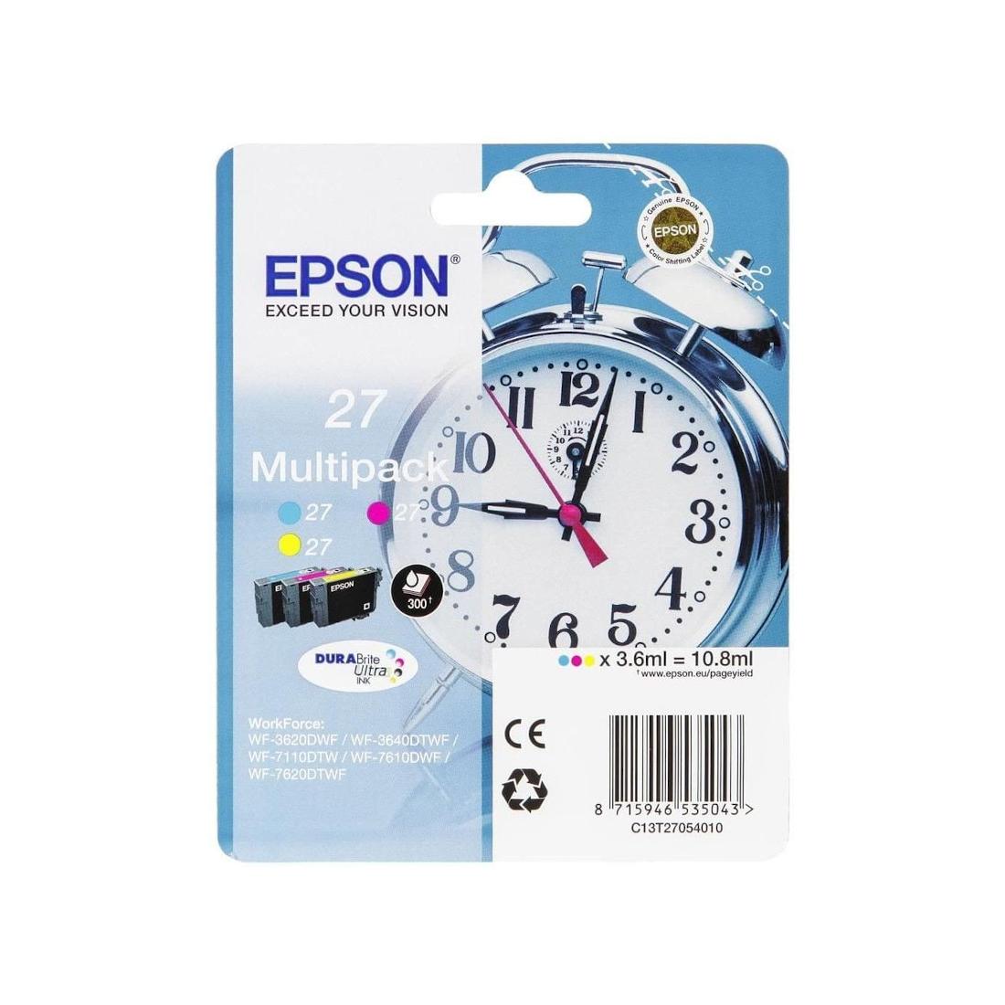 MULTIPACK TINTAS EPSON 27 DURABRITE 3 CO