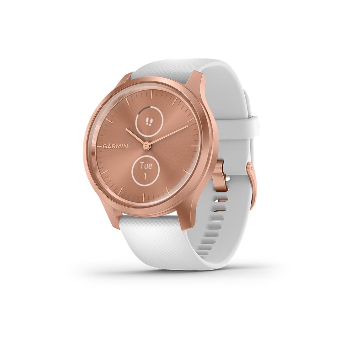 VIVOMOVE STYLE, ROSE GOLD-WHITE, SILICON