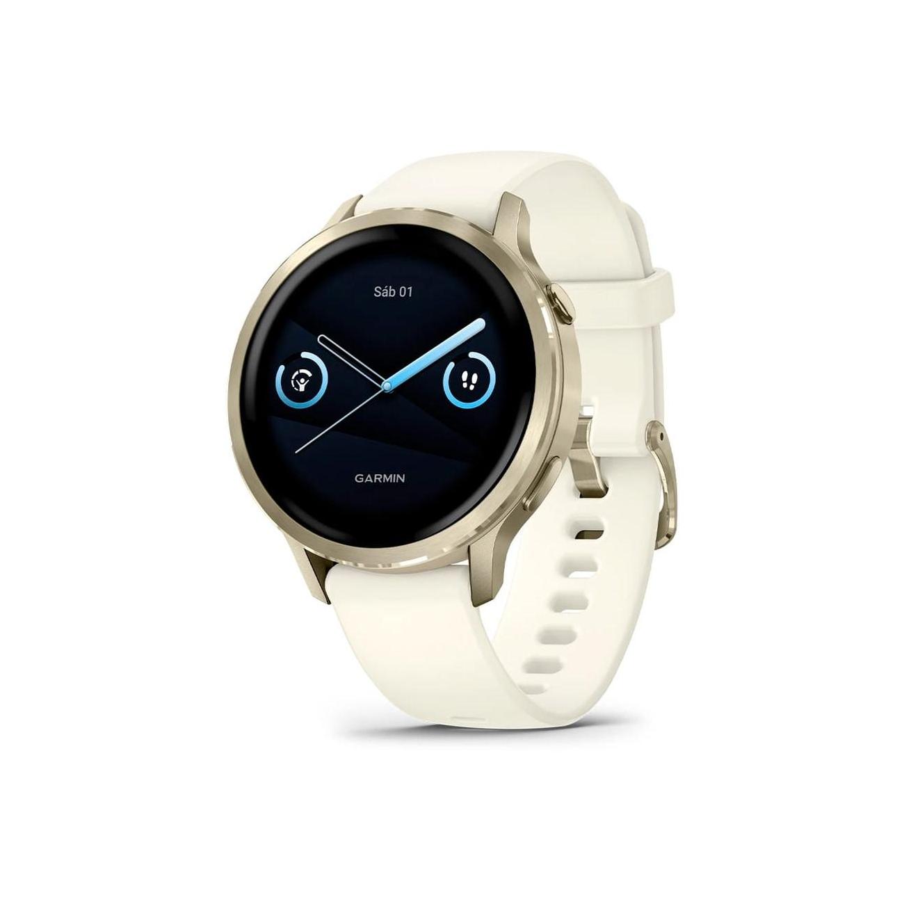 GARMIN VENU? 4 DORADO CON CORREA DE SILICONA BLANCA / SMARTWATCH 41MM
