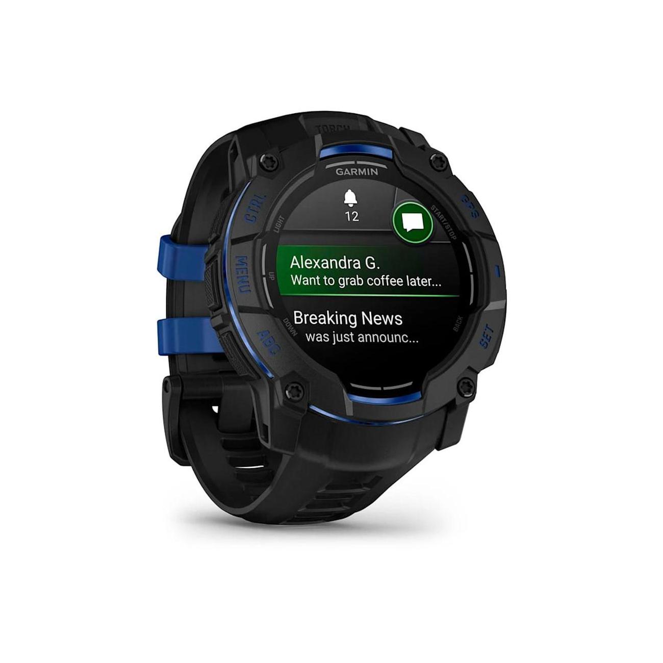GARMIN INSTINCT? 3 NEGRO CON CORREA NEGRA / SMARTWATCH 50MM AMOLED