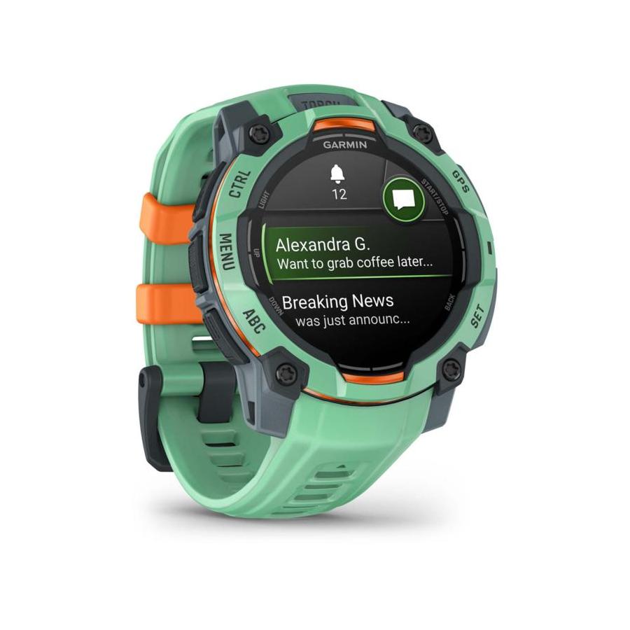 SMARTWATCH GARMIN INSTINCT 3 45MM AMOLED VERDE CORREA VERDE