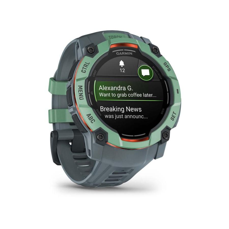 SMARTWATCH GARMIN INSTINCT 3 50MM AMOLED VERDE CORREA VERDE