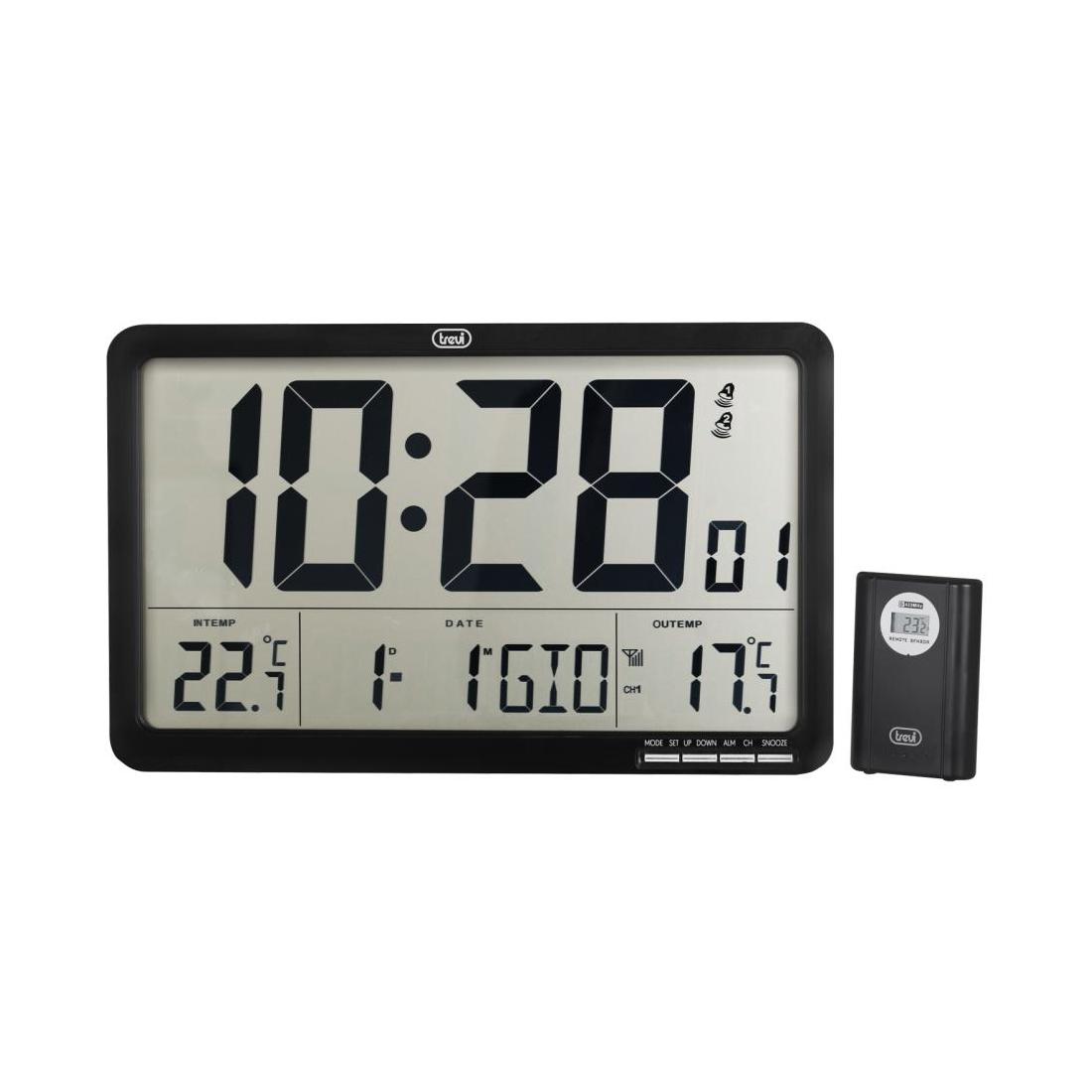 RELOJ PARED TREVI OM 3560 RC DIGITAL RADIOCONTROLADO CON SENSOR EXTERNO