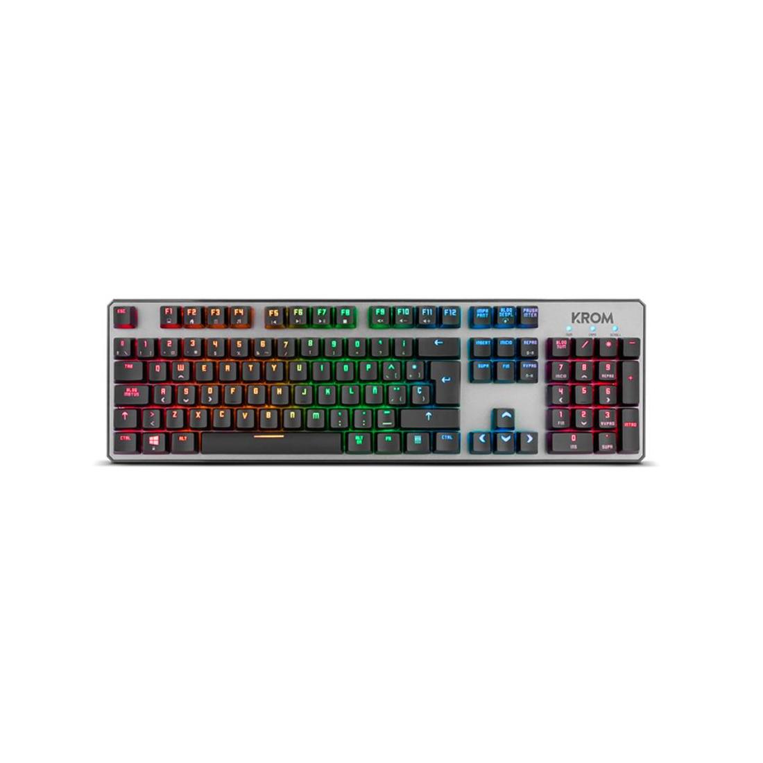 TECLADO GAMING KROM KERNEL USB RETROILUMINADO MECANICO NEGRO