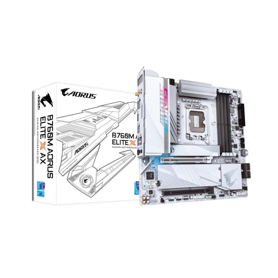 PLACA BASE GIGABYTE B760M AORUS ELITE X AX 1700 MATX 4XDDR5