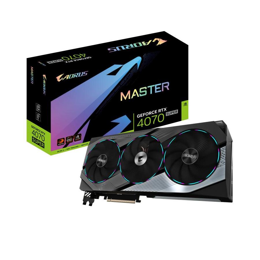 TARJETA GRAFICA GIGABYTE RTX 4070 SUPER AORUS MASTER 12GB