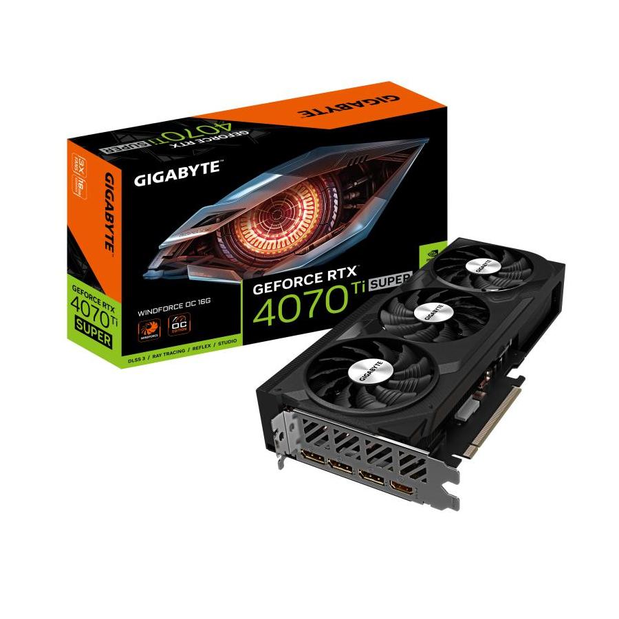 TARJETA GRAFICA GIGABYTE RTX 4070TI SUPER WINDFORCE OC 16GB