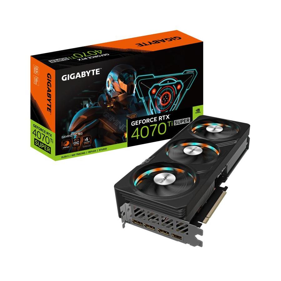 TARJETA GRAFICA GIGABYTE RTX 4070TI SUPER GAMING OC 16GB