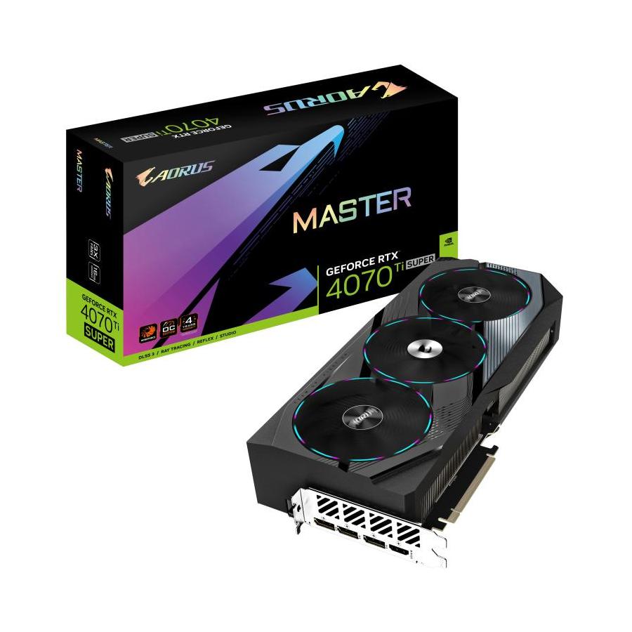 TARJETA GRAFICA GIGABYTE RTX 4070 TI SUPER AORUS MASTER 16GB