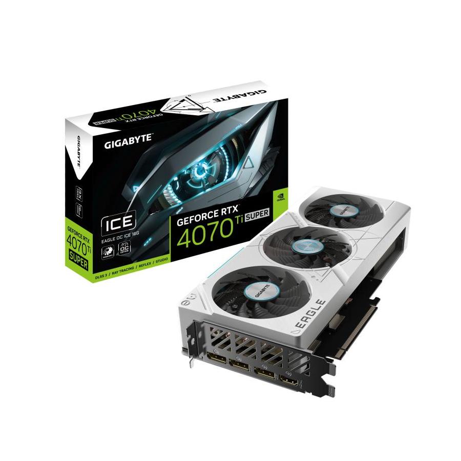 TARJETA GRAFICA GIGABYTE RTX 4070TI SUPER EAGLE OC ICE 16GB