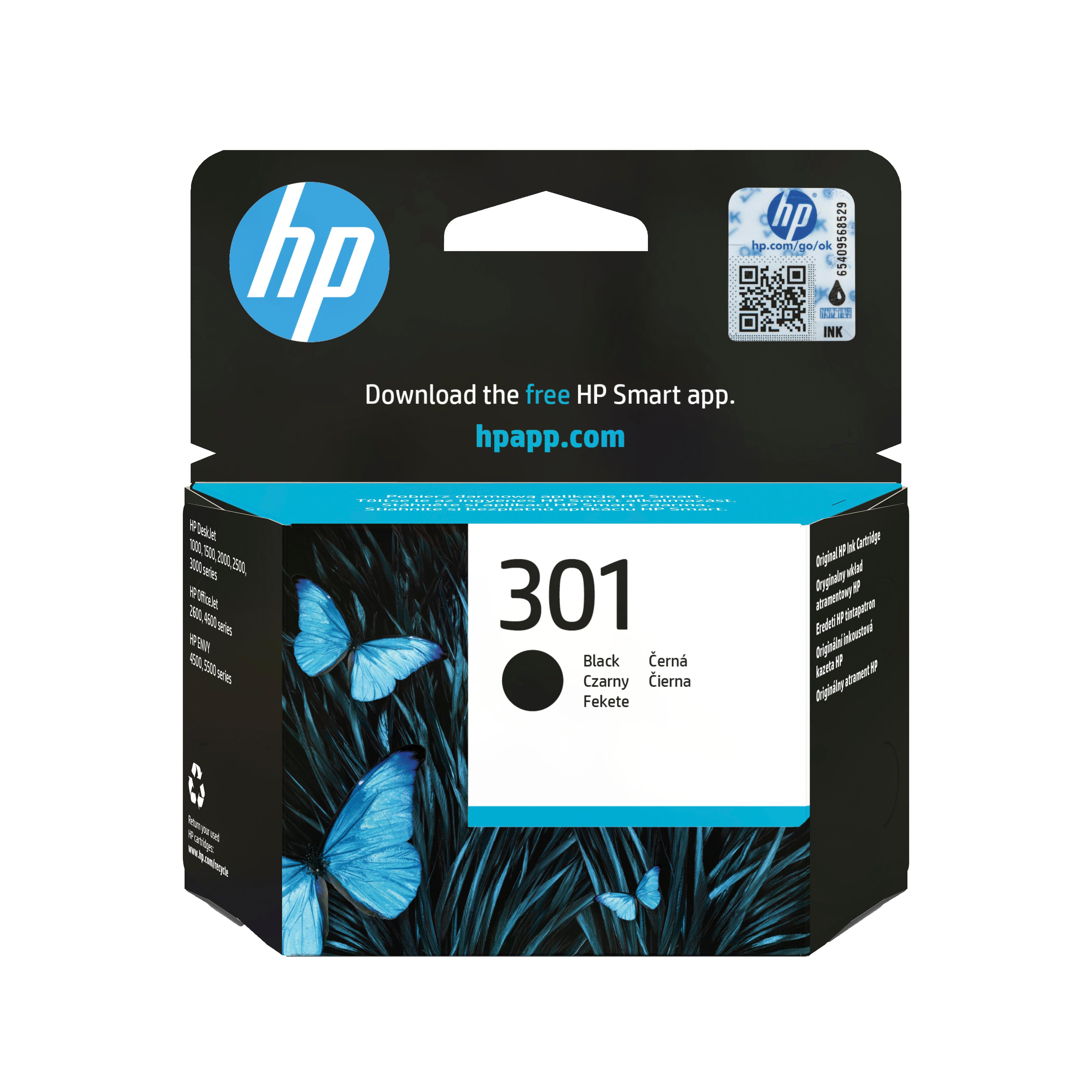 TINTA HP 301 NEGRO CH561EE