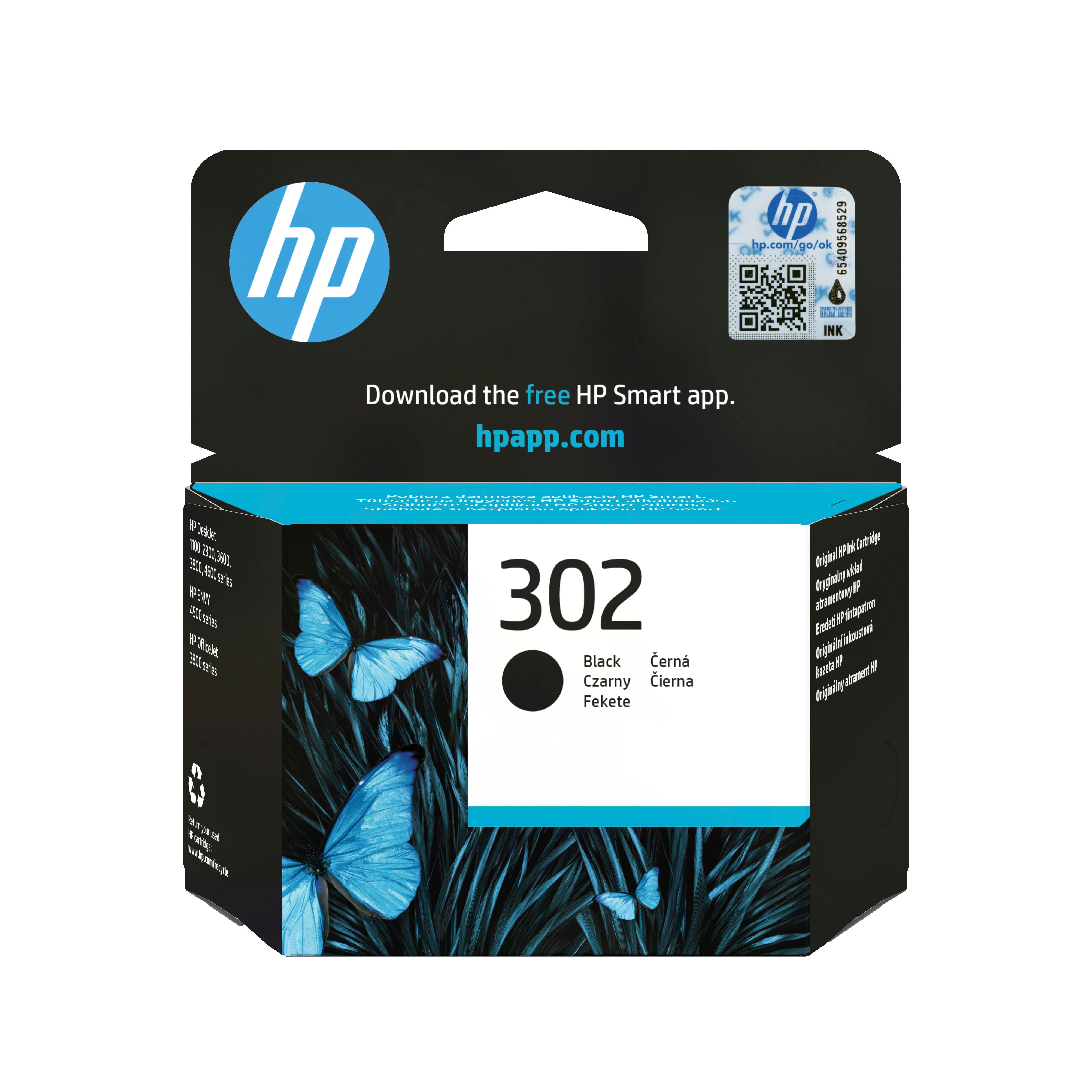 TINTA HP 302 NEGRO F6U66AE