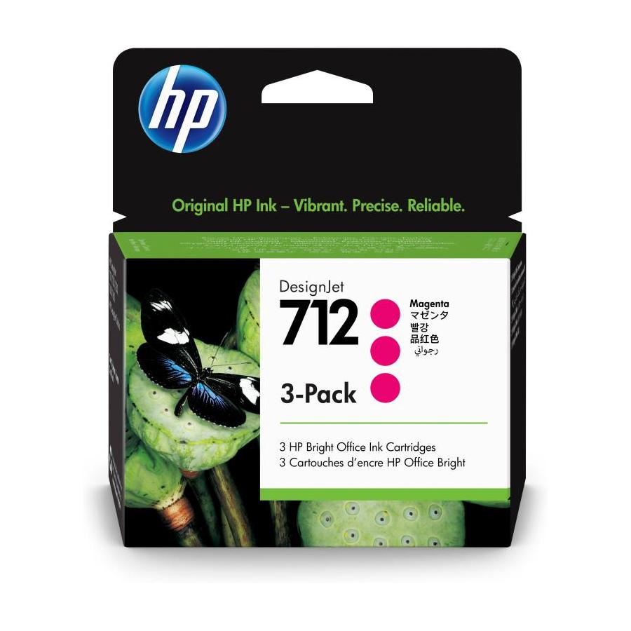 TINTA HP 712 MAGENTA PACK 3