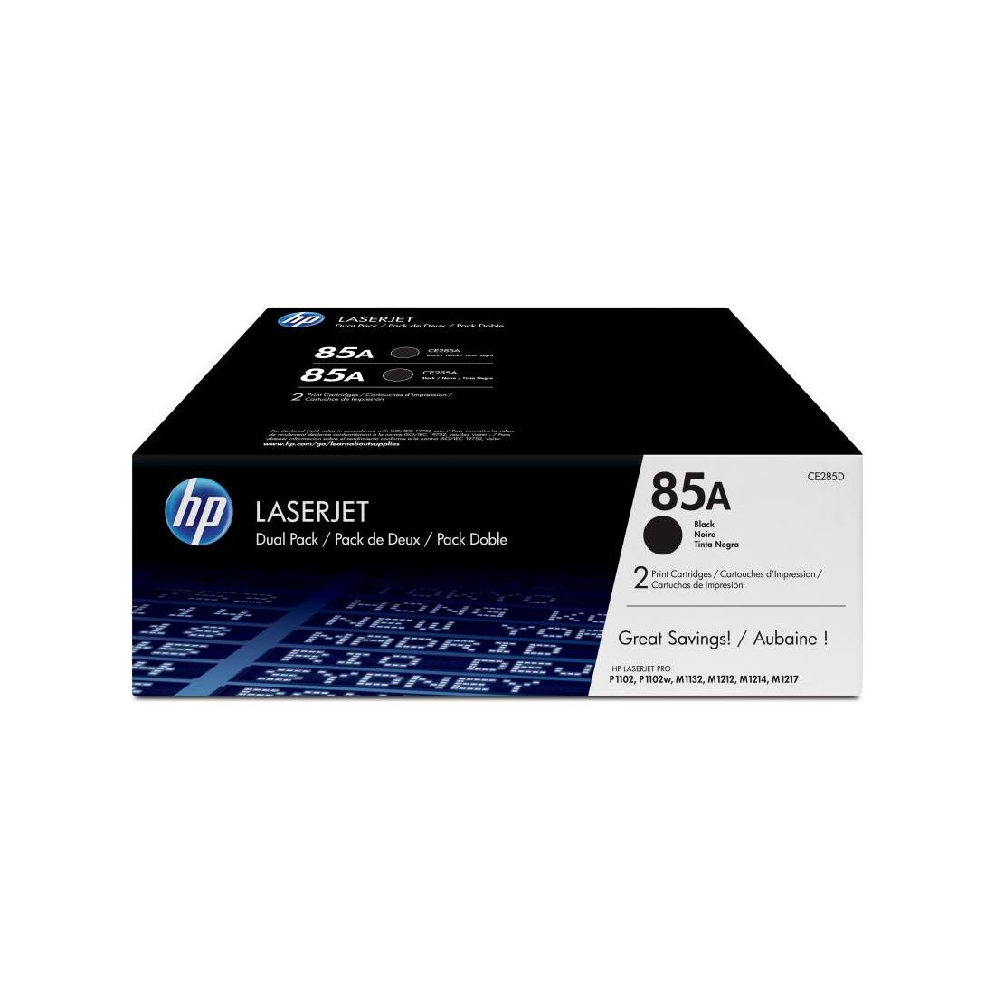 TONER HP 85A PACK AHORRO NEGRO X 2