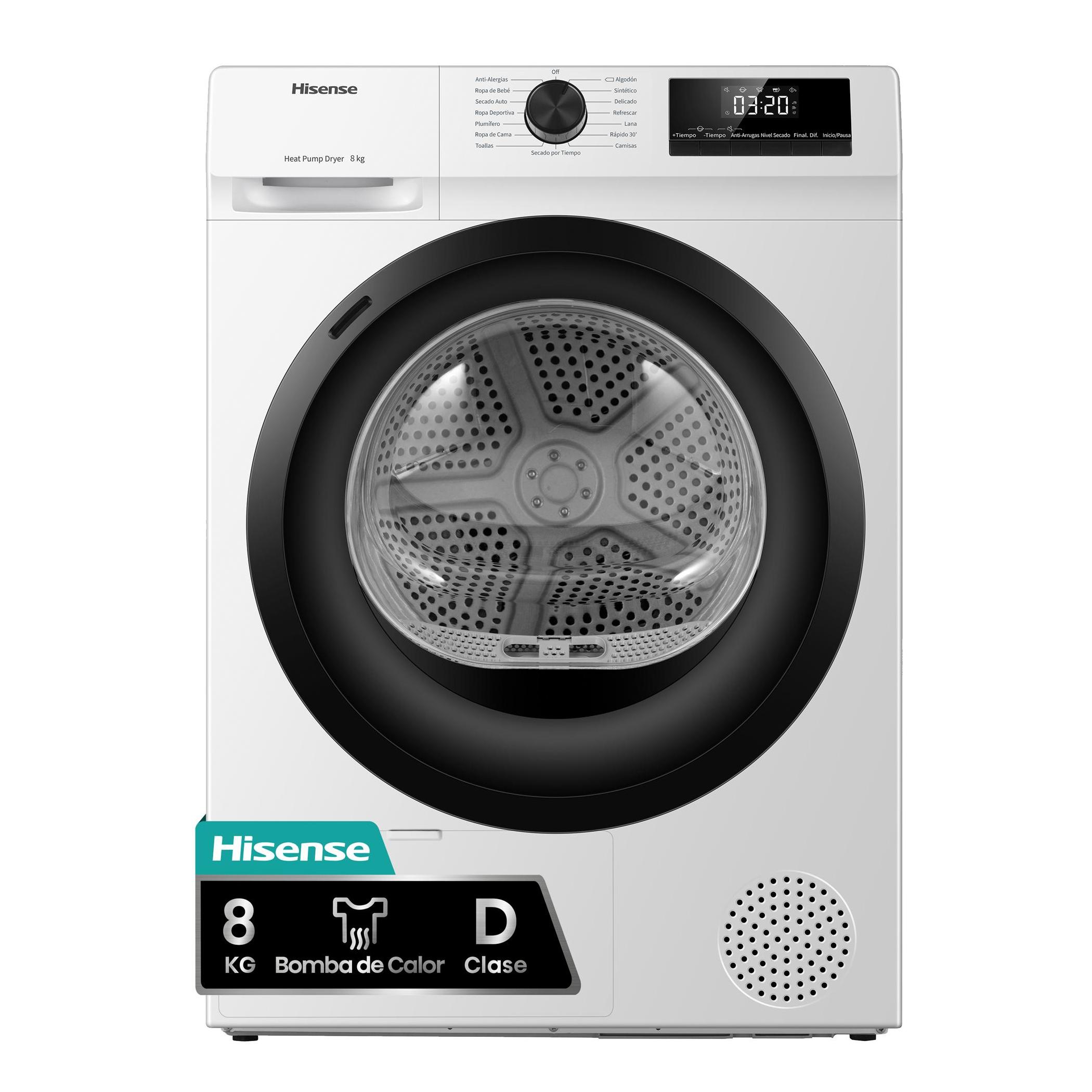 SECADORA HISENSE DHQE800BW2 8K DSP BCA