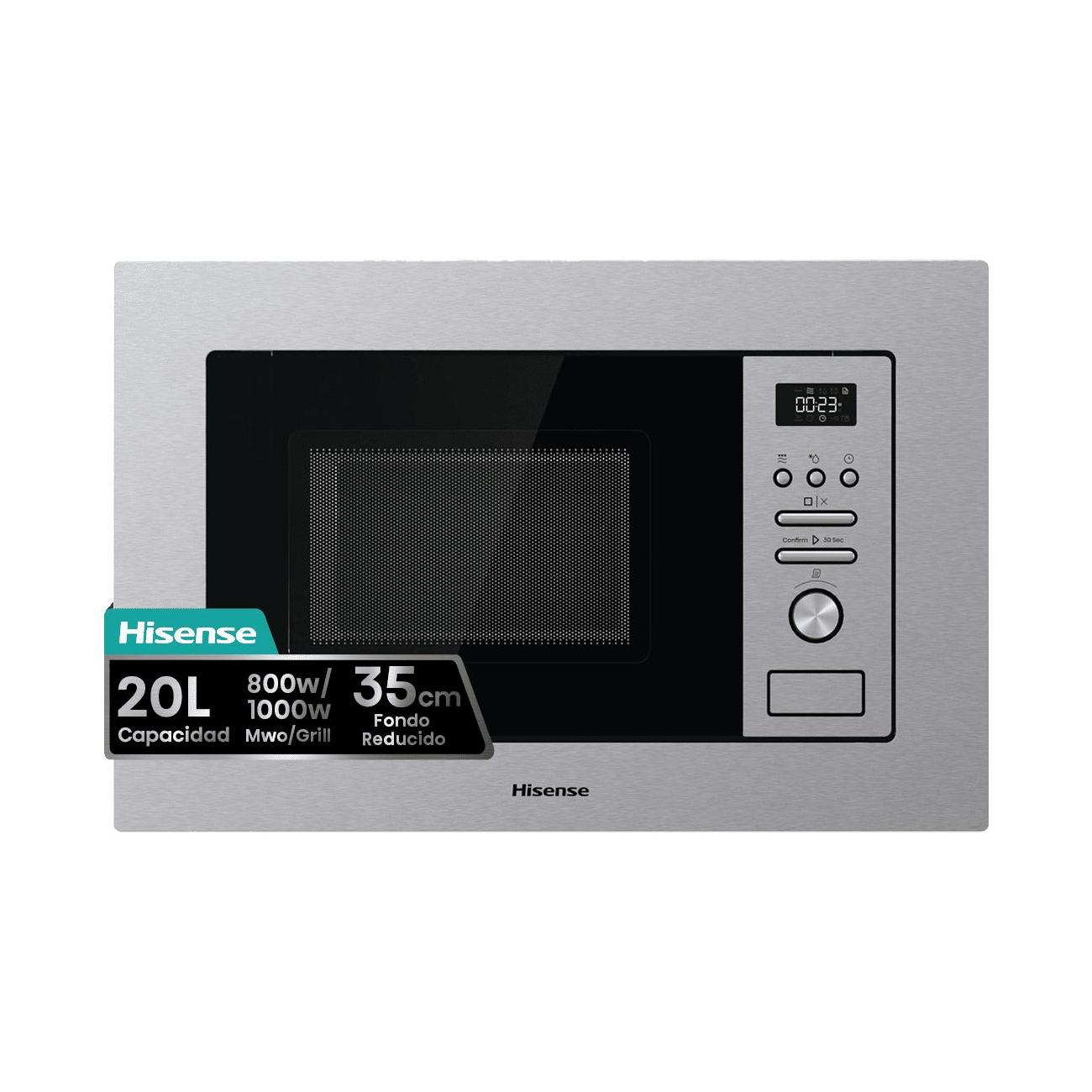 Hisense BIM320G41X microondas + grill integrable de 20l inox
