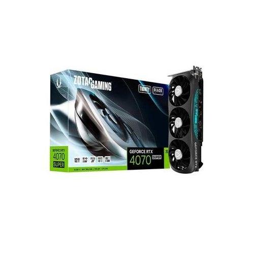 TARJETA GRAFICA ZOTAC RTX 4070 SUPER TRINITY BLACK ED 12GB
