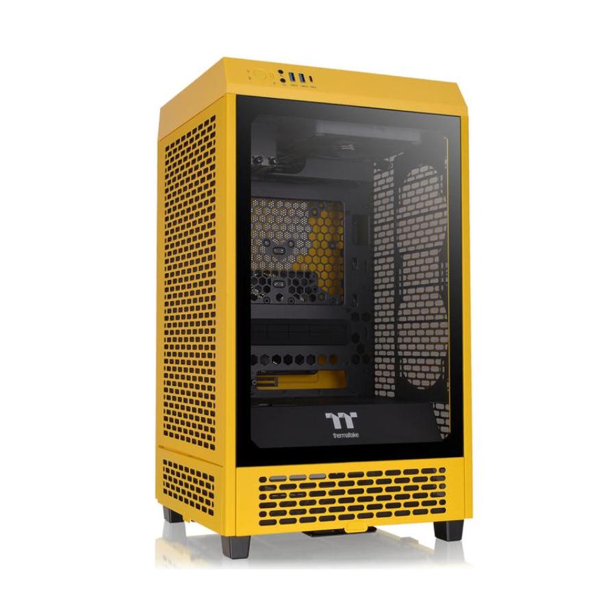CAJA THERMALTAKE THE TOWER 200 BUMBLEBEE MINI-ITX 2XUSBA 3.2 SIN FUENTE