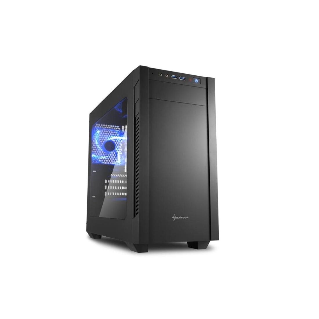CAJA SHARKOON S1000 WINDOW MATX 2XUSB 3.0 SIN FUENTE NEGRA