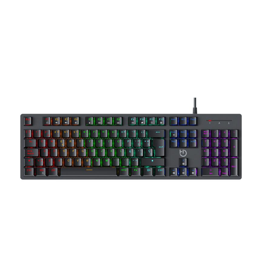 TECLADO GAMING HIDITEC GK400 ARGB MECANICO NEGRO