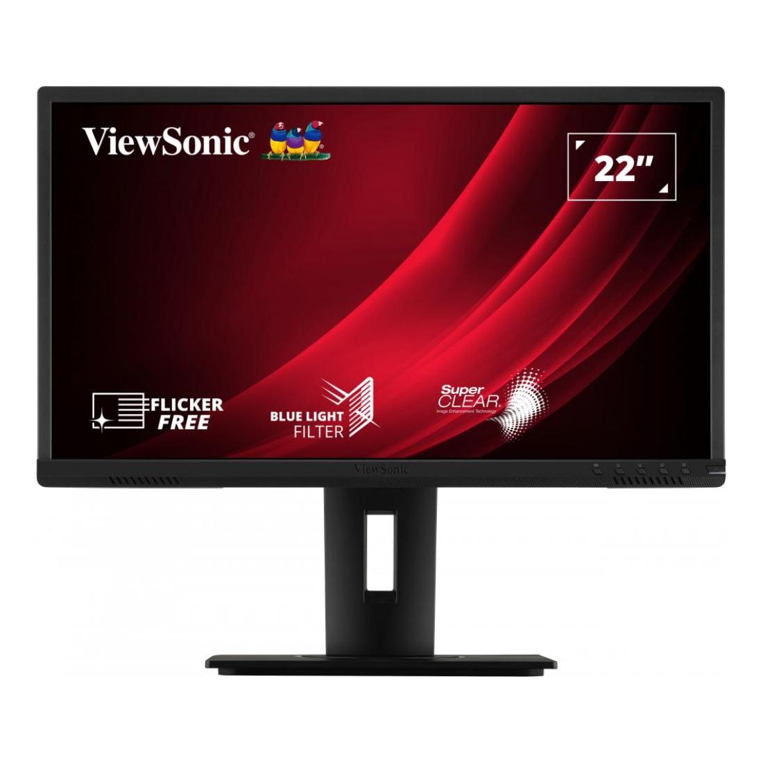 MONITOR VIEWSONIC 21.5" FHD 5MS VGA HDMI DDP USB SPEAKERS ERGONOMICO