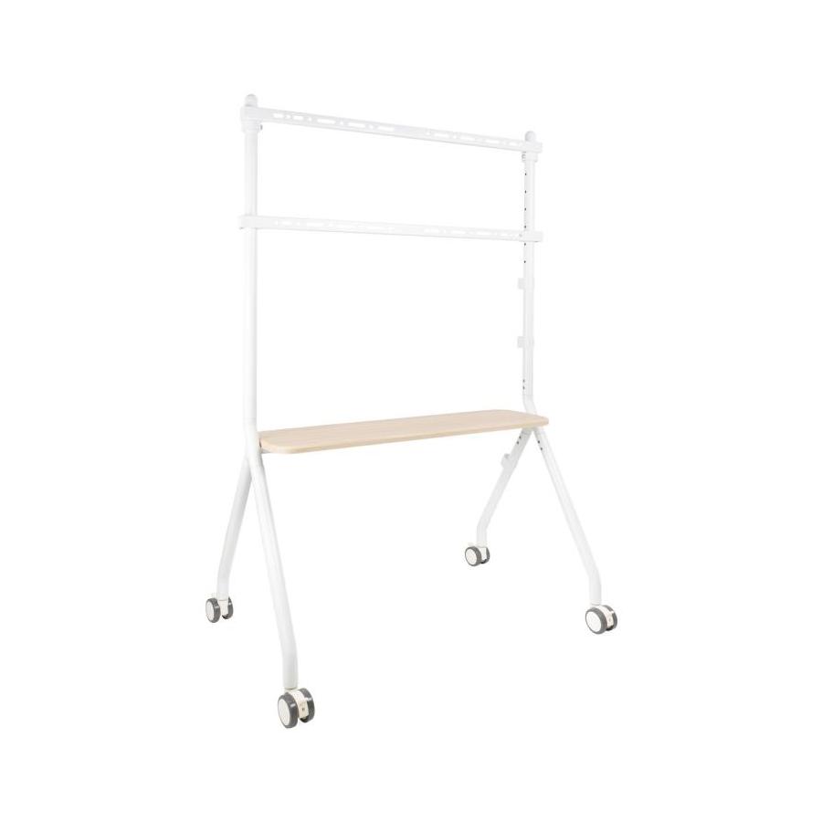 SOPORTE TOOQ SUELO RUEDAS "ILOVE" PANTALLA 49-80'' BLANCO
