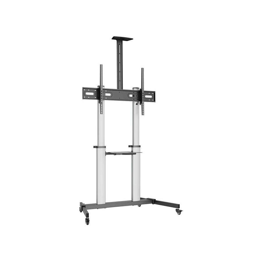 SOPORTE SUELO AISENS RUEDAS BANDEJA DVD CAMARA MONITOR/TV 100KG 60-100