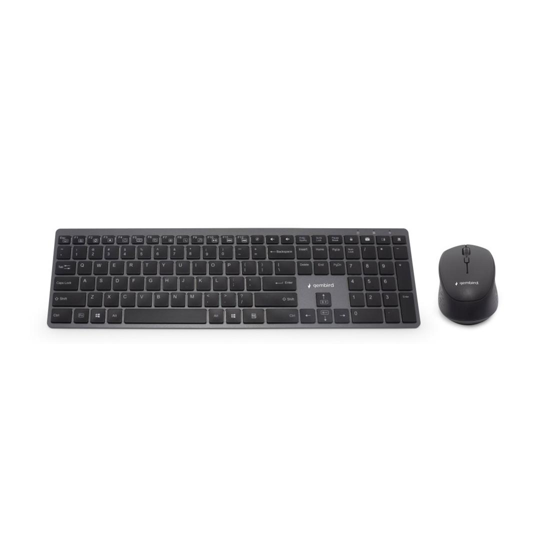 KIT INALAMBRICO TECLADO RATON RETROILUMINADO PRO BUSINESS SLIM DISEÑO PT NEGRO