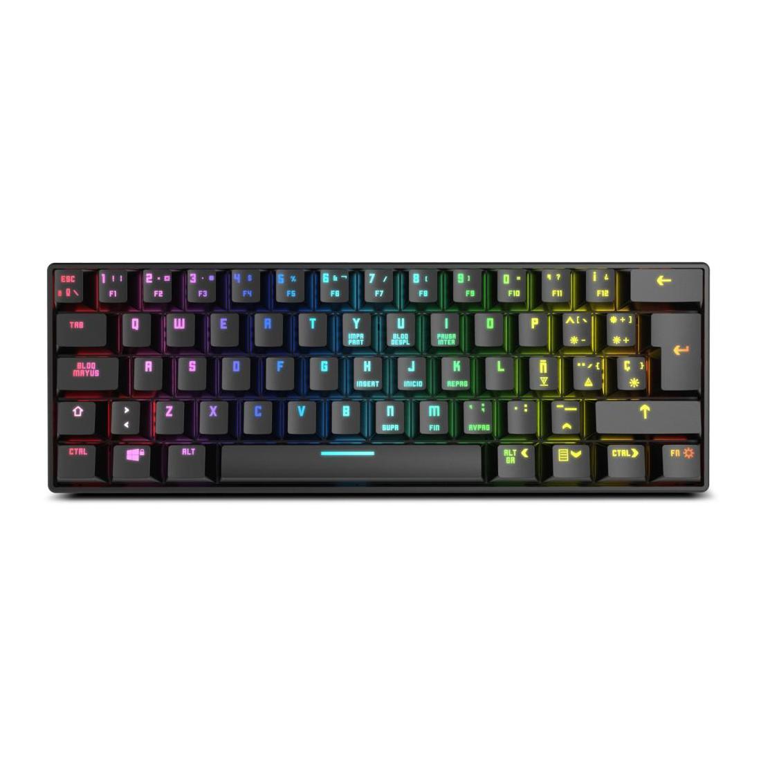 TECLADO MINI KROM GAMING KLUSTER RGB WIRELESS