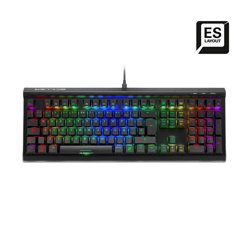 TECLADO GAMING SHARKOON SGK60 MECANICO RGB RED SWITCH